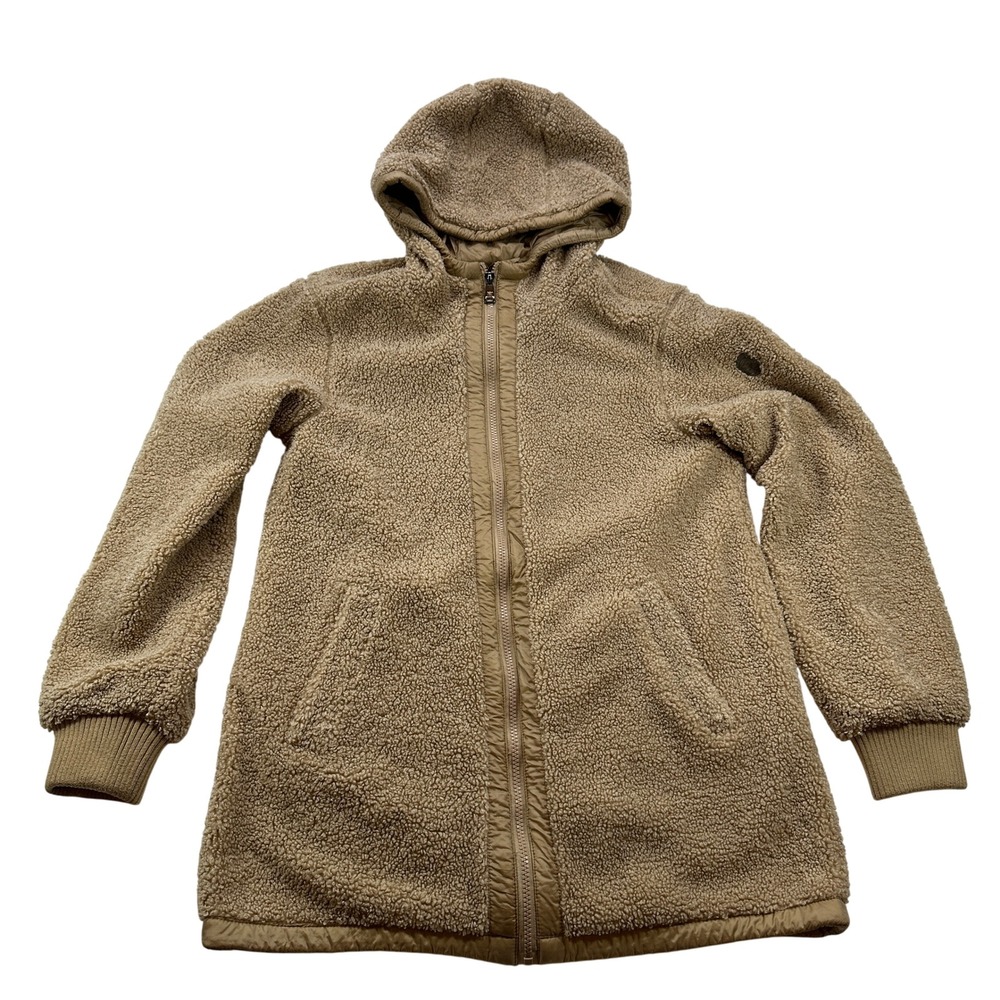 1 Madison Expedition Heritage Collection Women Fleece Hooded Jacket Tan‎ S/C